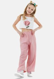 Топ FLOWERS SET Denokids, цвет Rosa