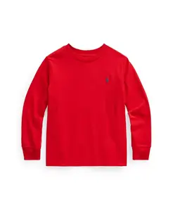 Футболка с длинным рукавом для малышей и мальчиков Jersey Polo Ralph Lauren, красный