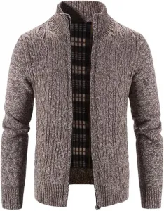 Мужской вязаный кардиган Slim Fit с длинными рукавами