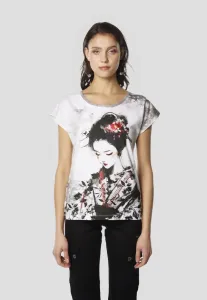 Футболка с принтом Koroshi, Blanco White