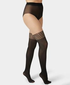 Женские колготки с имитацией бедра U24619 Hue, Black