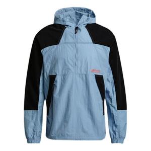 Куртка adidas originals Contrasting Colors Loose Sports Hooded Jacket Sky Blue, синий