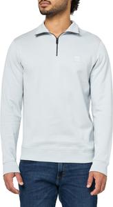 BOSS мужской свитшот с логотипом на заплатке и молнией на четверть, Shark Tooth