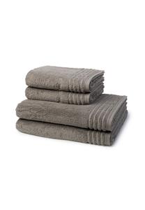Набор полотенец Vossen Style Supersoft, 4 штуки, 100x50/140x67 см, серо-коричневый