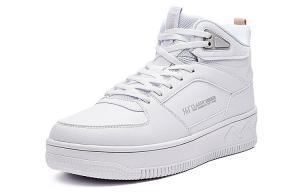 Обувь для скейтбординга Мужская с высоким верхом Белый/Серый 361°