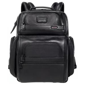 TUMI Кожаный рюкзак из коровьей кожи мужской черный