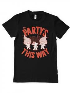 Футболка The Parties This Way Big Tall T-Shirt черного цвета Trolls