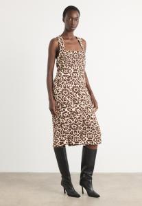 Платье DKNY CRISS CROSS BACK, Chocolate/Black