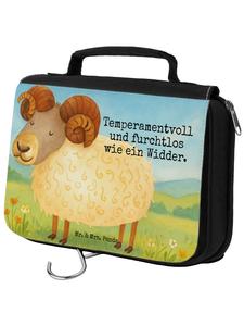 Mr. & Mrs. Panda Косметичка с изображением знака зодиака Овен... белого цвета