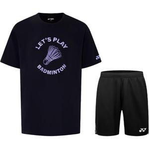 YONEX Повседневный спортивный комплект Unisex черный топ + черные брюки