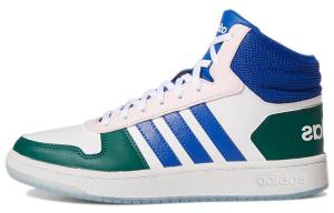 Кроссовки Adidas Neo Hoops 2.0 Vintage Basketball Female, белый/синий/зеленый