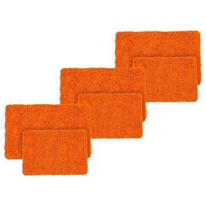 Набор ковриков для ванной из синели Lavish Home из 4 предметов, оранжевый