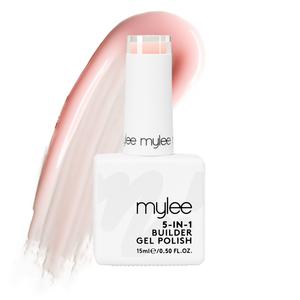 Гель-лак для ногтей 5-in-1 builder gel peach Mylee, 5-in-1 builder gel peach, объем 15 мл