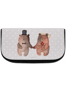 Косметичка Mr & Mrs Panda Bär Heirat ohne Spruch, пастельно-серый