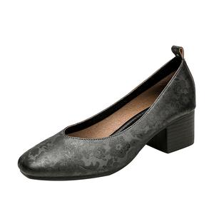 JIUXINGDAO Женские туфли на высоком каблуке. Цвет: коричневый, серебристый, абрикосовый, зеленый