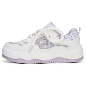 WARRIOR Износостойкие, нескользящие, повседневные туфли с низким верхом, женские, бежево-фиолетовые