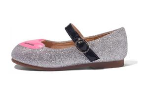 ABC DOUKIDS амортизирующие низкие детские кожаные туфли ABCdoukids, серебро