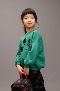 Детская хлопковая толстовка Ritzratz Mini Rodini, бирюзовый