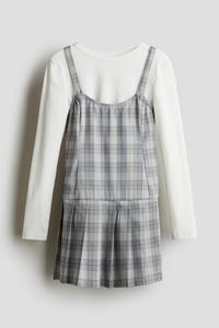 Комплект из двух предметов: рубашка и платье H&M, белый