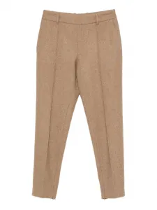 Брюки строгого кроя Ermanno Scervino, коричневый