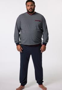 Пижамный комплект ZWEITEILER BAUCHFIT LANGARM SET Men Plus, темно-синий