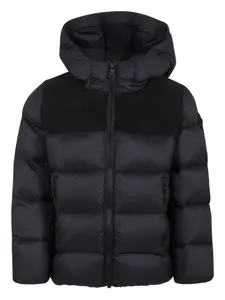 Куртка-пуховик с капюшоном и ребристыми вставками Colmar Kids, черный