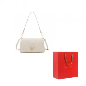 PAYOT Синтетическая кожаная сумка через плечо Regular Women's Burgundy/Ecru/Black