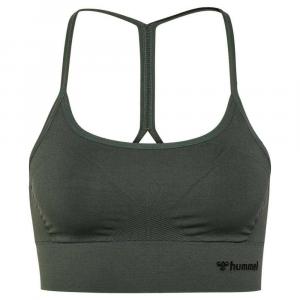 Спортивный топ Hummel Tiffy Seamless, зеленый