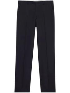 Brooks Brothers брюки строгого кроя со складками, синий