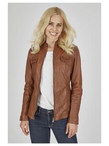 Кожаная куртка 7eleven, коричневый