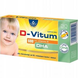 D-vitum 600 DHA витамин D КАПСУЛЫ твист-офф 30