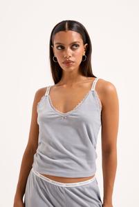 Пижамный топ Juicy Couture Pyjama top, Quiet Grey/Grey