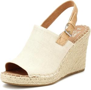 Женские сандалии TOMS Monica Wedge, Natural Oxford/Leather