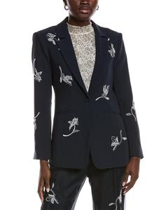 Блейзер Cinq à Sept Falling Lilies Karlie Blazer Cinq À Sept, синий