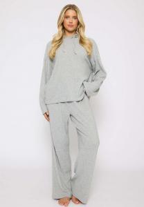 Пижамный комплект Loungeable SOFT KNIT HOODED SET, Grey
