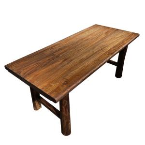 Стол 160x60x75 см из старого вяза, винтажный барный стол, компьютерный стол, обеденный стол для гостиниц и хоумстеев, сборка требуется