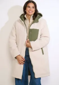 Двустороннее длинное зимнее пальто-пуховик Lolaliza, Khaki Med
