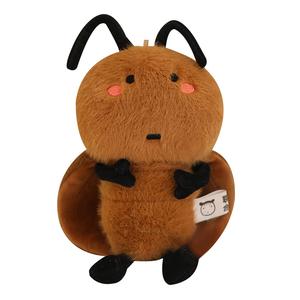 Прикольная милая плюшевая кукла силач для розыгрыша с тараканом, высота 20 см MERCONSER, Bean Eyes