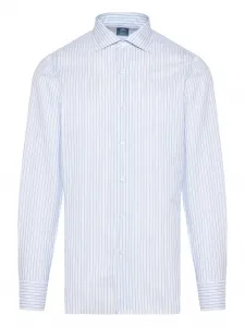 Рубашка в полоску Finamore 1925 Napoli, белый