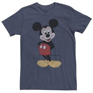 Винтажная футболка с Микки Маусом Disney's Big & Tall в позе Микки Licensed Character, цвет Navy Heather