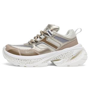 Низкие массивные кеды унисекс верблюжьего цвета Cabbeen, Camel