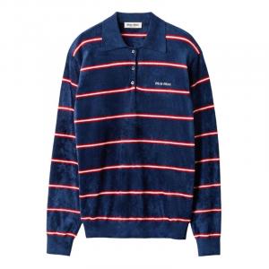 MIU MIU Поло для женщин синий красный