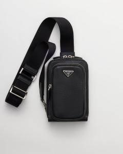 Кожаный чехол для смартфона Prada, черный