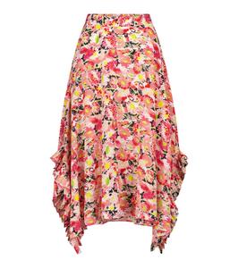 Юбка миди из шелка с цветочным принтом Ashlyn Stella McCartney, разноцветный