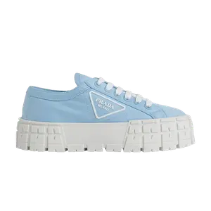Кроссовки Prada Wmns Gabardine Wheel Platform Light Blue, синий