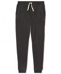 Джоггеры из хлопкового флиса на шнурке для больших мальчиков Polo Ralph Lauren, серый