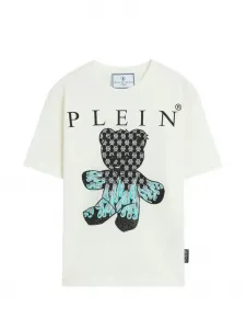 Футболка с изображением медвежонка Philipp Plein Junior, белый