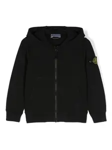 Худи с нашивкой Compass Stone Island Junior, черный