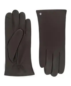 Мужские кожаные перчатки кофейного цвета Roeckl, коричневый