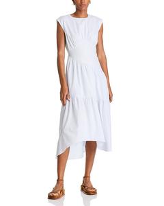 Платье из ситца с защипами FRAME, синий